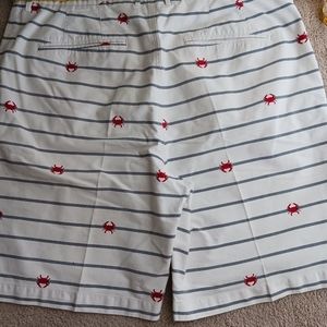 Mens××L Charelston Threads white red crabs